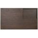 Athens Chocolate Brown Rectangular Coffee Table with Casters