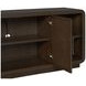 Athens Chocolate Brown 76" TV Stand with USB Charging