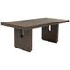 Athens Chocolate Brown 102" Extendable Rectangular Dining Table