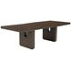 Athens Chocolate Brown 102" Extendable Rectangular Dining Table