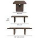 Athens Chocolate Brown 102" Extendable Rectangular Dining Table