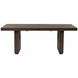 Athens Chocolate Brown 102" Extendable Rectangular Dining Table