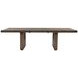Athens Chocolate Brown 102" Extendable Rectangular Dining Table