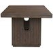 Athens Chocolate Brown 102" Extendable Rectangular Dining Table