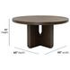 Athens Chocolate Brown 60" Round Dining Table