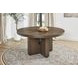 Athens Chocolate Brown 60" Round Dining Table