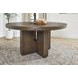 Athens Chocolate Brown 60" Round Dining Table