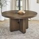Athens Chocolate Brown 60" Round Dining Table