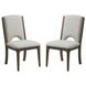 Athens Gray Performance Fabric Upholstered Dining Chair Set of 2
