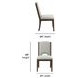 Athens Gray Performance Fabric Upholstered Dining Chair Set of 2