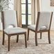 Athens Gray Performance Fabric Upholstered Dining Chair Set of 2