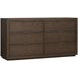 Athens Chocolate Brown 6 Drawer Dresser