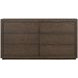 Athens Chocolate Brown 6 Drawer Dresser