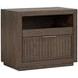 Athens Chocolate Brown 1 Drawer Open Nightstand with USB Charging