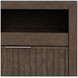 Athens Chocolate Brown 1 Drawer Open Nightstand with USB Charging