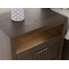 Athens Chocolate Brown 1 Drawer Open Nightstand with USB Charging