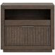 Athens Chocolate Brown 1 Drawer Open Nightstand with USB Charging
