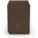 Athens Chocolate Brown 1 Drawer Open Nightstand with USB Charging