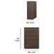 Athens Chocolate Brown 5 Drawer Chest