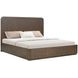 Athens Chocolate Brown King Panel Bed