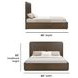 Athens Chocolate Brown King Panel Bed