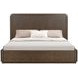 Athens Chocolate Brown King Panel Bed