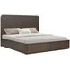 Athens Chocolate Brown King Storage Panel Bed