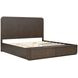 Athens Chocolate Brown King Storage Panel Bed