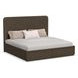 Athens Chocolate Brown King Storage Panel Bed