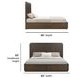 Athens Chocolate Brown King Storage Panel Bed