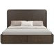 Athens Chocolate Brown King Storage Panel Bed