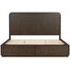 Athens Chocolate Brown King Storage Panel Bed