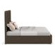 Athens Chocolate Brown King Storage Panel Bed