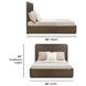 Athens Chocolate Brown Queen Panel Bed