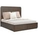 Athens Chocolate Brown Queen Storage Panel Bed