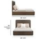 Athens Chocolate Brown Queen Storage Panel Bed
