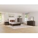 Athens Ivory and Chocolate Performance Fabric Queen Upholstered Storage Panel Bed