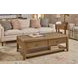 Reed Driftwood Oak Rectangular Occasional Table Set with Casters