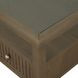 Reed Driftwood Oak Square Glass Top Coffee Table with Casters