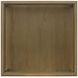 Reed Driftwood Oak Square Glass Top Coffee Table with Casters