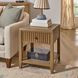 Reed Driftwood Oak Square Chairside Table