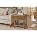 Reed Driftwood Oak Square Chairside Table