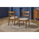 Azalea Oatmeal Performance Fabric Upholstered Dining Chair Set of 2