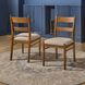 Azalea Oatmeal Performance Fabric Upholstered Dining Chair Set of 2