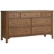 Azalea Walnut 7 Drawer Dresser
