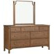 Azalea Walnut 7 Drawer Dresser