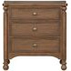 Azalea Walnut 3 Drawer Nightstand with USB Charging