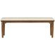 Azalea Oatmeal Performance Fabric Upholstered Dining Bench
