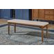 Azalea Oatmeal Performance Fabric Upholstered Dining Bench