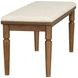 Azalea Oatmeal Performance Fabric Upholstered Dining Bench